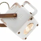 Nástěnné svítidlo průmyslové vintage stylu keramiky a ferro Julia Viadurini