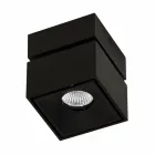 Dekorativní nástěnná LED lampa v bílém nebo černém hliníku pro interiér - Vernon Viadurini