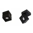 Dekorativní nástěnné LED svítidlo v bílém nebo černém hliníku pro interiér - Vernon Viadurini