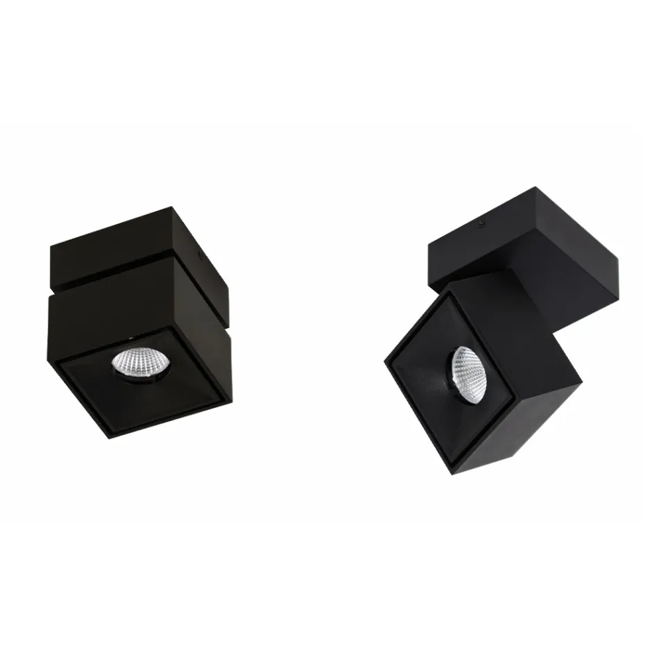 Dekorativní nástěnné LED svítidlo v bílém nebo černém hliníku pro interiér - Vernon Viadurini