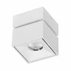 Dekorativní nástěnné LED svítidlo v bílém nebo černém hliníku pro interiér - Vernon Viadurini