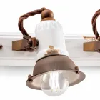 Nášivka design a tři reflektory keramiky a metalo Lacey Viadurini