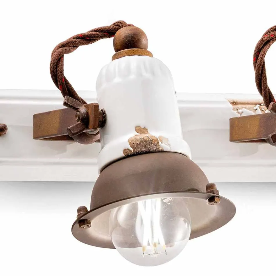 Nášivka design a tři reflektory keramiky a metalo Lacey Viadurini