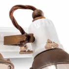 Nášivka design a tři reflektory keramiky a metalo Lacey Viadurini