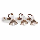 Nášivka design a tři reflektory keramiky a metalo Lacey Viadurini