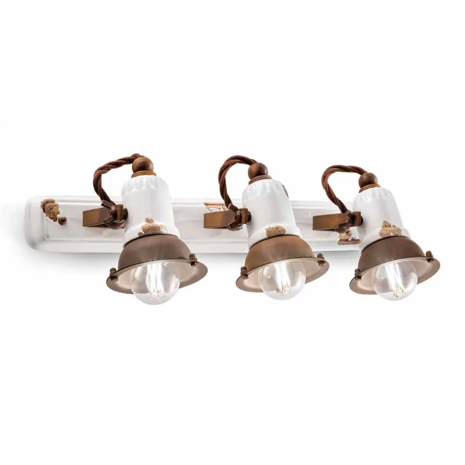 Nášivka design a tři reflektory keramiky a metalo Lacey Viadurini