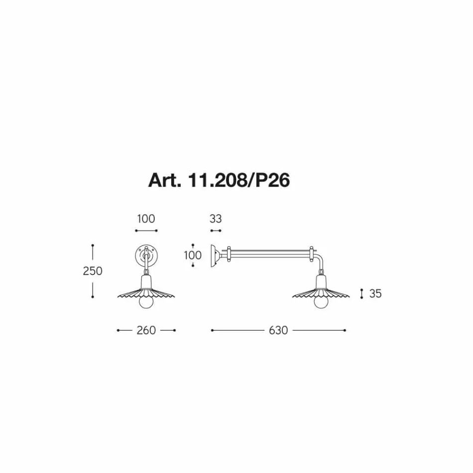 Stěna moderní design, Civetta Aldo Bernardi on-line Viadurini