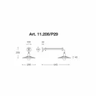 Stěna moderní design, Civetta Aldo Bernardi on-line Viadurini