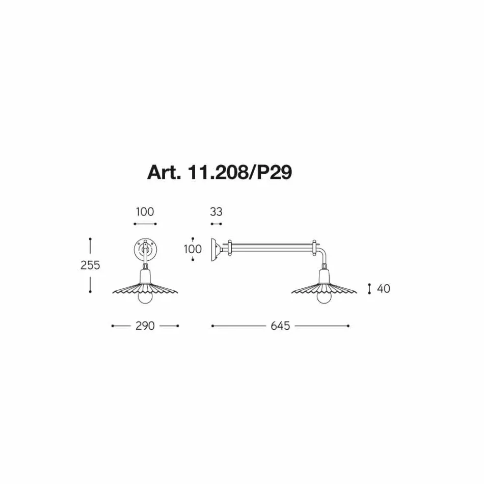 Stěna moderní design, Civetta Aldo Bernardi on-line Viadurini