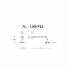 Stěna moderní design, Civetta Aldo Bernardi on-line Viadurini