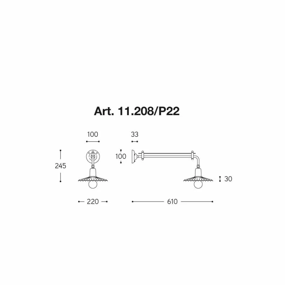 Stěna moderní design, Civetta Aldo Bernardi on-line Viadurini