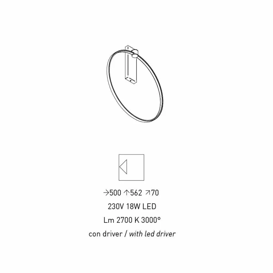 Designová nástěnná lampa z černého hliníku a přírodní mosazi vyrobená v Itálii - Norma Viadurini