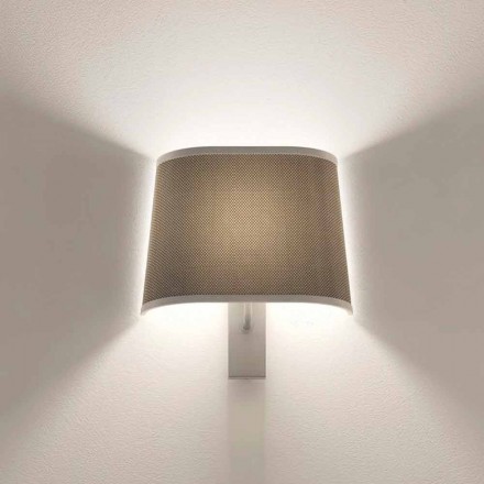 Designová nástěnná lampa v kovovém stříbrném nebo bílém provedení Made in Italy - Jump Viadurini
