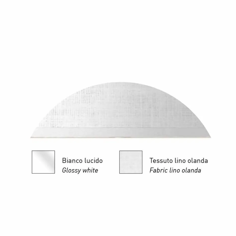 Designová nástěnná lampa v kovovém stříbrném nebo bílém provedení Made in Italy - Jump Viadurini