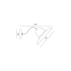 Venkovní nástěnná lampa v Galestru a kovová ruční výroba v Itálii - Toscot Spoleto Viadurini