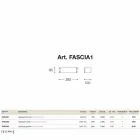 Wall málo mědi módní a bílá methakrylát Viadurini