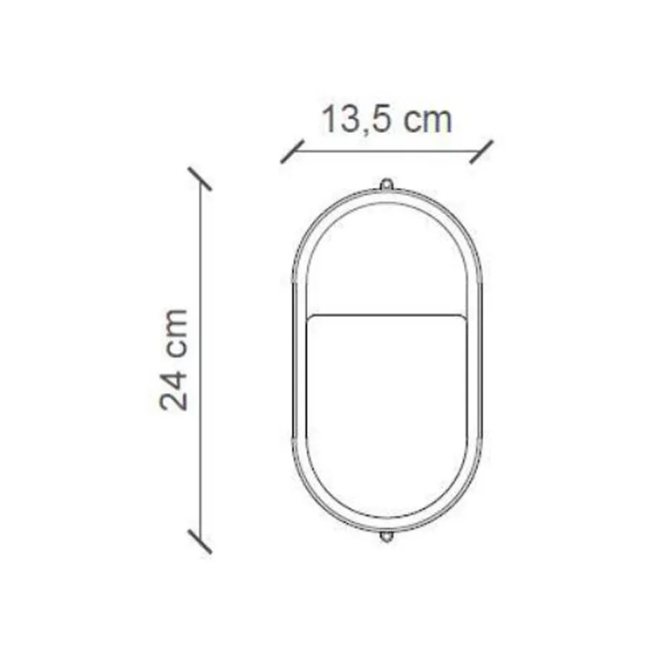 Nástěnná lampa Ručně vyráběná keramika a vertikální průmyslová žehlička - Vintage Viadurini