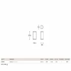 Wall Hanny Aldo Bernardi mosaz a bílá methakrylát Viadurini