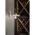 Skládaná lesklá keramická nášivka a ručně malovaný okraj - Laquila Viadurini