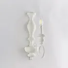 Nástěnná svítidla ze dřeva a lakovaného železa vyrobená v Itálii pro interiérové dekorace - Toskánsko Viadurini