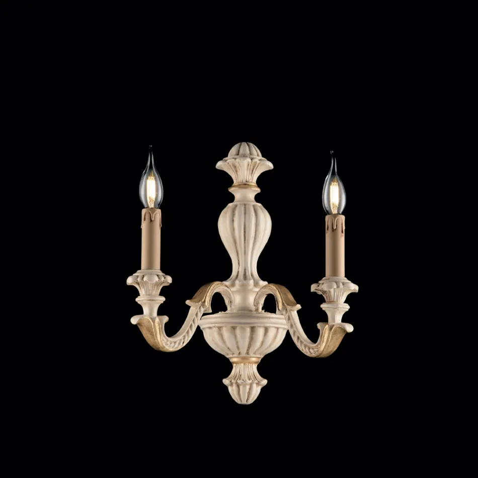 Dřevěná nástěnná svítidla vyrobená v Itálii pro interiérové dekorace - Milán Viadurini