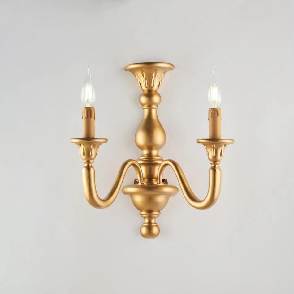 Dřevěná nástěnná svítidla vyrobená v Itálii pro interiérové dekorace - Siena Viadurini