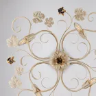 Chromované kovové LED nástěnné svítidlo pro elegantní a funkční osvětlení – Fiore Viadurini