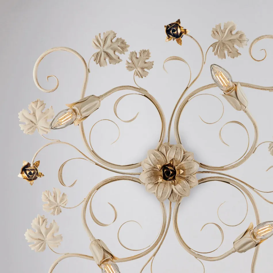 Chromované kovové LED nástěnné svítidlo pro elegantní a funkční osvětlení – Fiore Viadurini