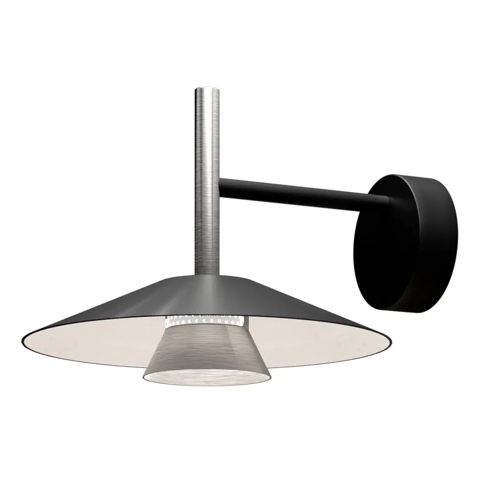 Kovová nástěnná svítidla v různých povrchových úpravách vyrobená v Itálii - Mira Viadurini