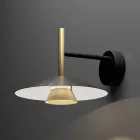 Kovová nástěnná svítidla v různých povrchových úpravách vyrobená v Itálii - Mira Viadurini