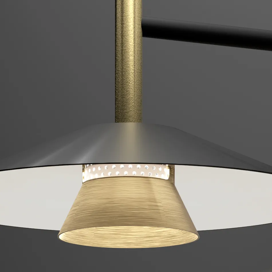 Kovová nástěnná svítidla v různých povrchových úpravách vyrobená v Itálii - Mira Viadurini