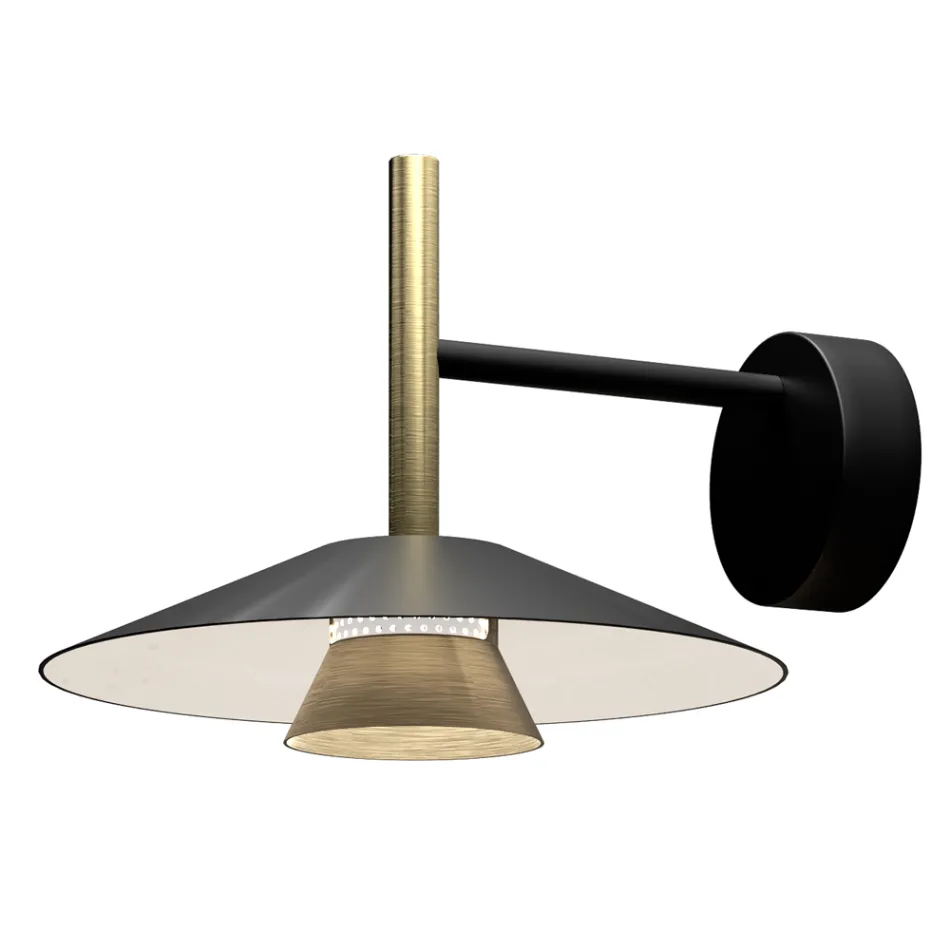 Kovová nástěnná svítidla v různých povrchových úpravách vyrobená v Itálii - Mira Viadurini