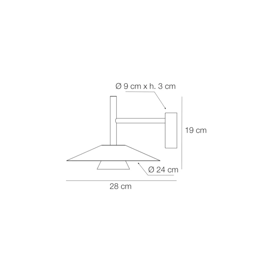 Kovová nástěnná svítidla v různých povrchových úpravách vyrobená v Itálii - Mira Viadurini