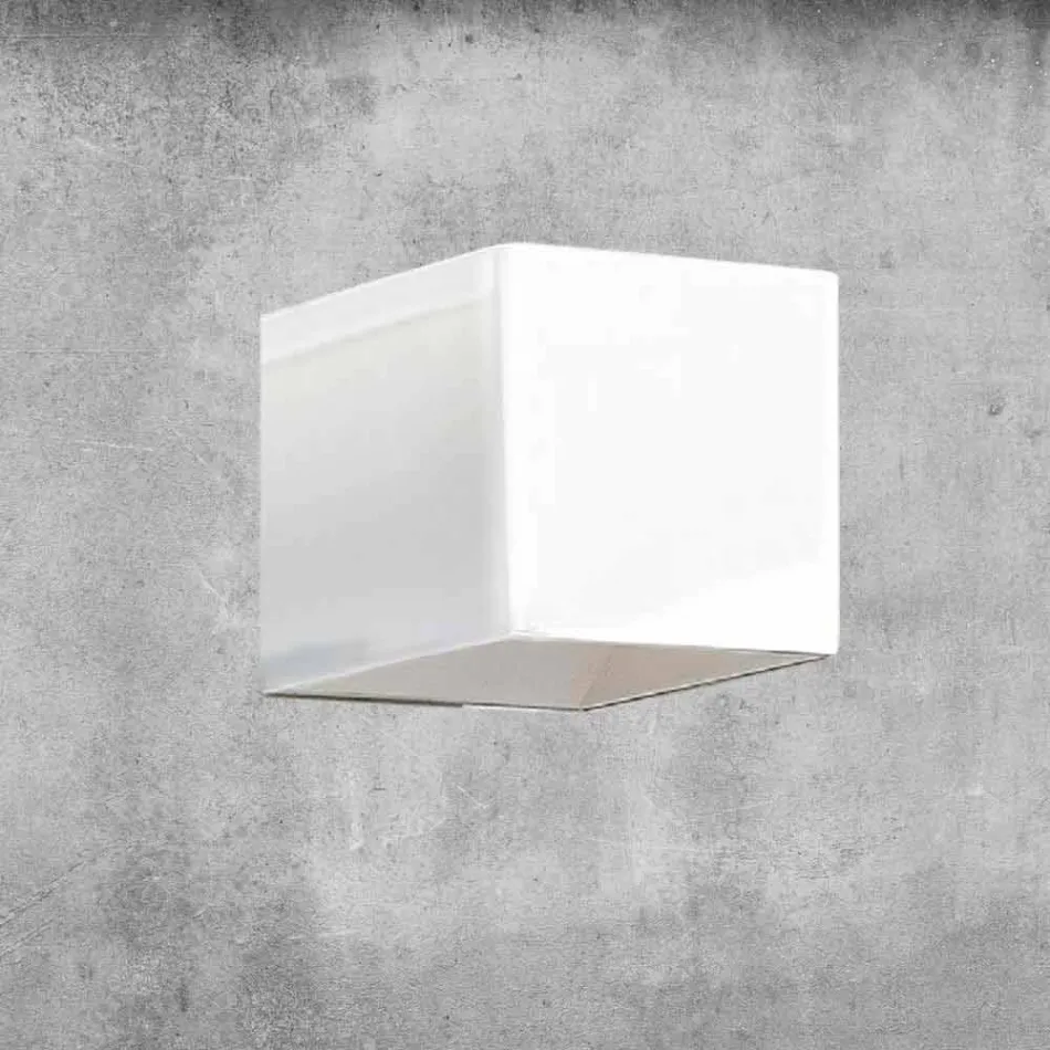 Nástěnná lampa z mosazi a sádry Vyrobeno v Itálii - Cubetto Aldo Bernardi Viadurini