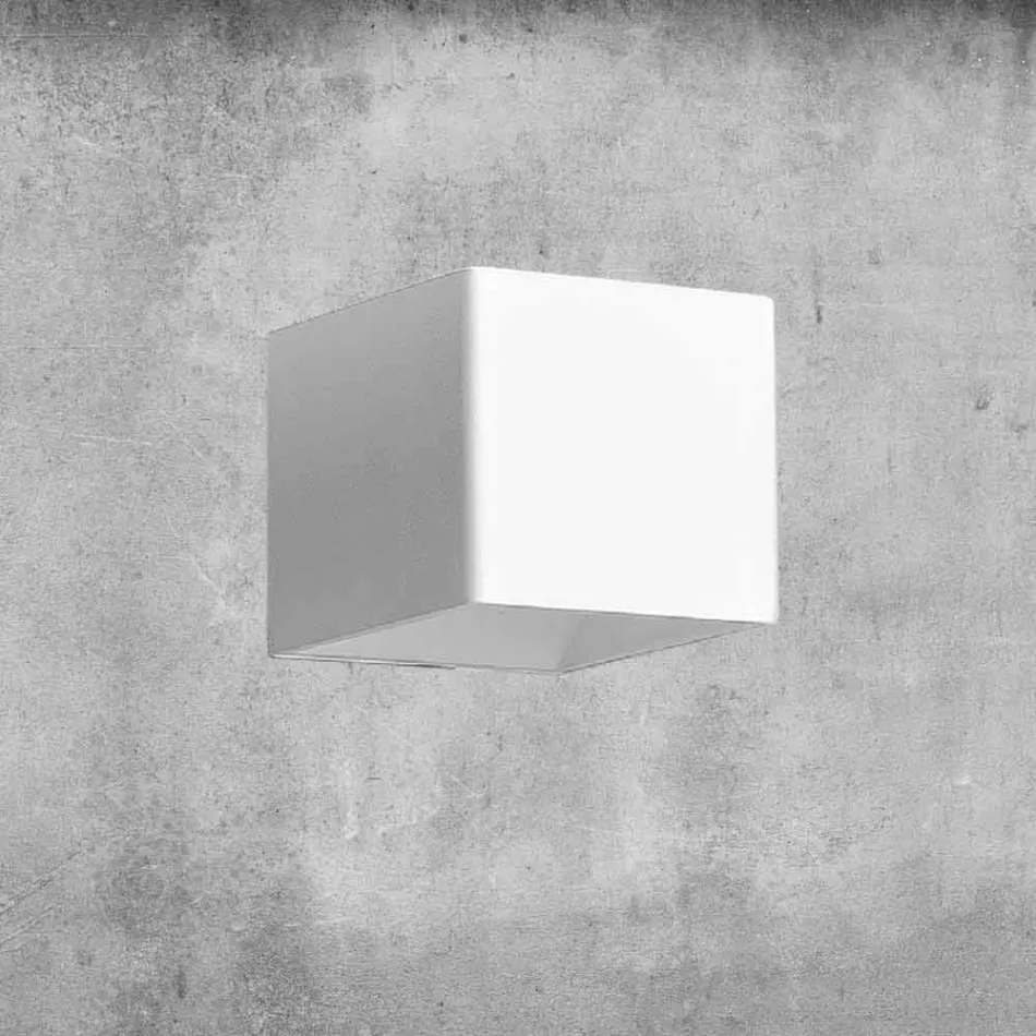 Nástěnná lampa z mosazi a sádry Vyrobeno v Itálii - Cubetto Aldo Bernardi Viadurini