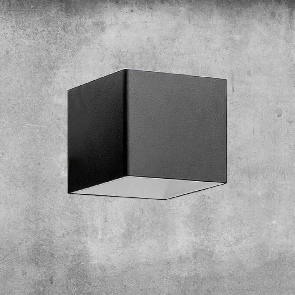 Nástěnná lampa z mosazi a sádry Vyrobeno v Itálii - Cubetto Aldo Bernardi Viadurini