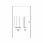 Nástěnná lampa z mosazi a skla s ručně vyrobeným designem se 2 světly - vázaná Il Fanale Viadurini