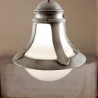 Wall mosaz a bílá Lodžie foukané sklo Viadurini