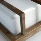 Nástěnná lampa z vintage mosazi, objímka E27 a atmosférické světlo vyrobené v Itálii - křišťál Viadurini