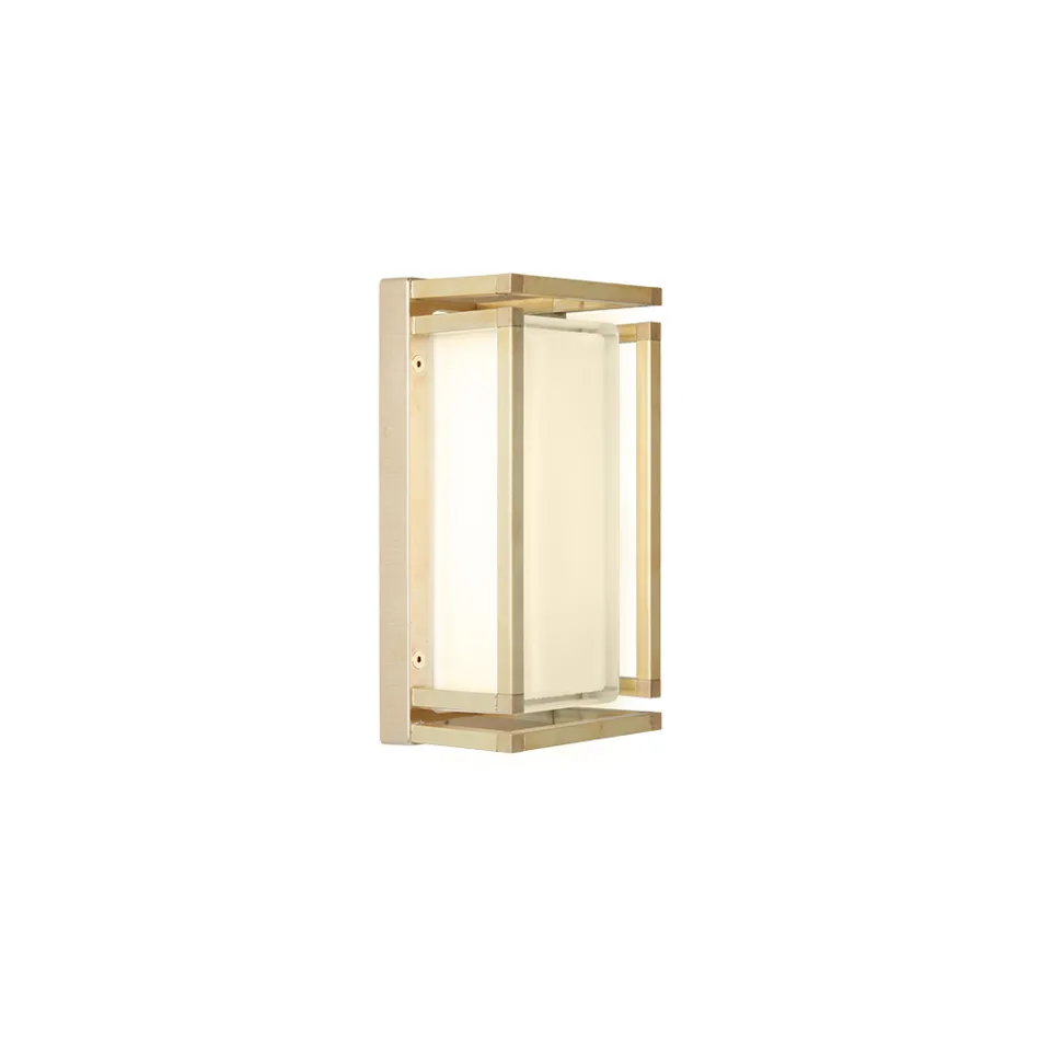 Vintage mosazné nástěnné svítidlo vyrobené výhradně v Itálii - křišťál Viadurini