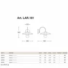 Nášivka La Traviata měď, sklo a staromosaz Viadurini