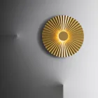 Nástěnná LED lampa z plisované mosazi Made in Italy - Pliè by Il Fanale Viadurini