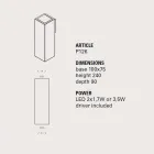 Smith - venkovní nástěnné svítidlo Toscot v hliněném provedení H 24 cm Viadurini