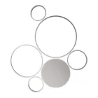 Moderní nástěnná LED lampa ve zlatém nebo stříbrném lakovaném kovu - Punto Viadurini