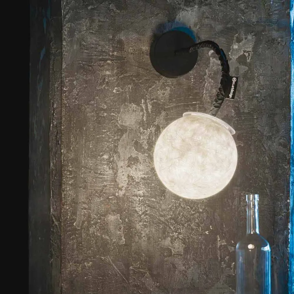 Současné nástěnné svítidlo In-es.artdesign Aplikace Micro Luna v nebulitu Viadurini