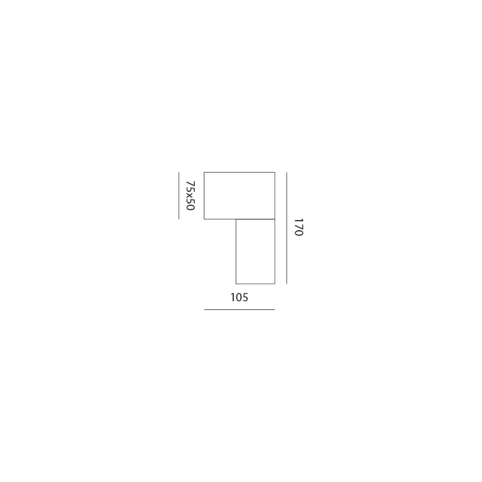 Moderní nástěnná lampa z keramiky a kartáčované mědi vyrobená v Itálii - Toscot Match Viadurini