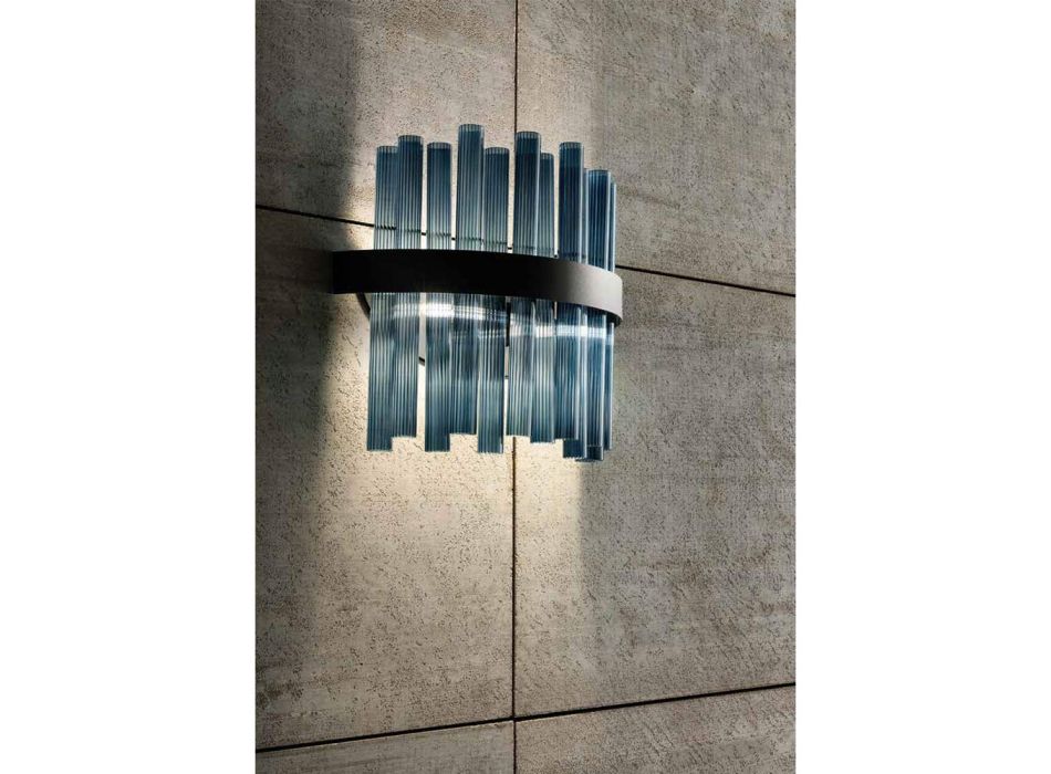 Moderní italská luxusní ručně vyráběná nástěnná lampa z foukaného skla - Maesta Viadurini