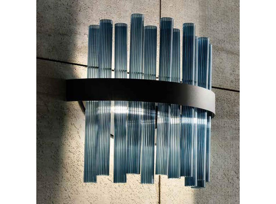 Moderní italská luxusní ručně vyráběná nástěnná lampa z foukaného skla - Maesta Viadurini