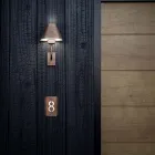 Venkovní nástěnné svítidlo z mosazi a mědi Made in Italy - Meč Viadurini