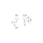 Venkovní nástěnné svítidlo z mosazi a mědi Made in Italy - Meč Viadurini